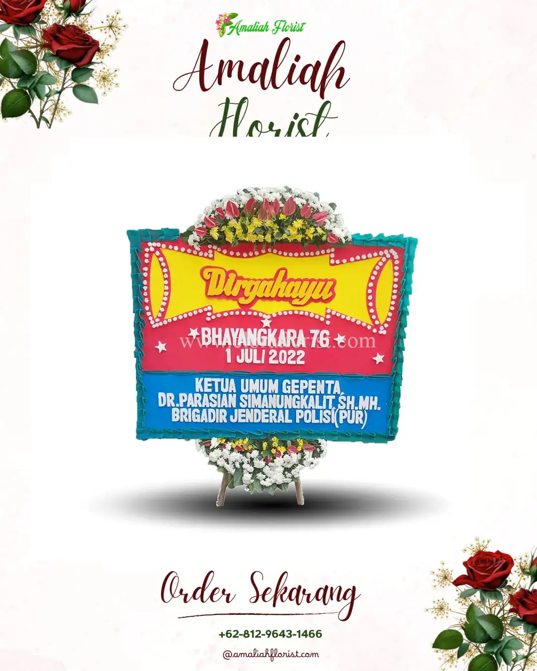 Papan Bunga HUT Ulang Tahun Bekasi Jaya